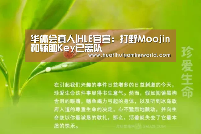 华体会真人|HLE官宣:打野Moojin和辅助Key已离队(图3) 华体会真人